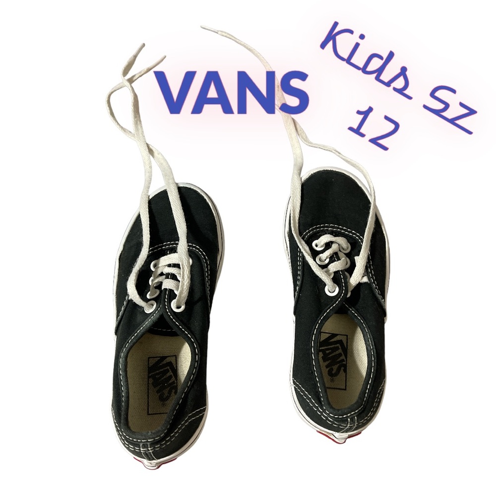 Black VANS - Size Kids 12